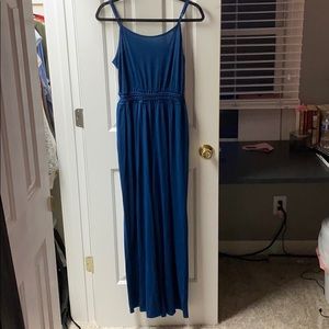 Wide legged Teal Jumpsuit